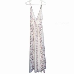 NWOT Floral Sheer Maxi Dress Size L